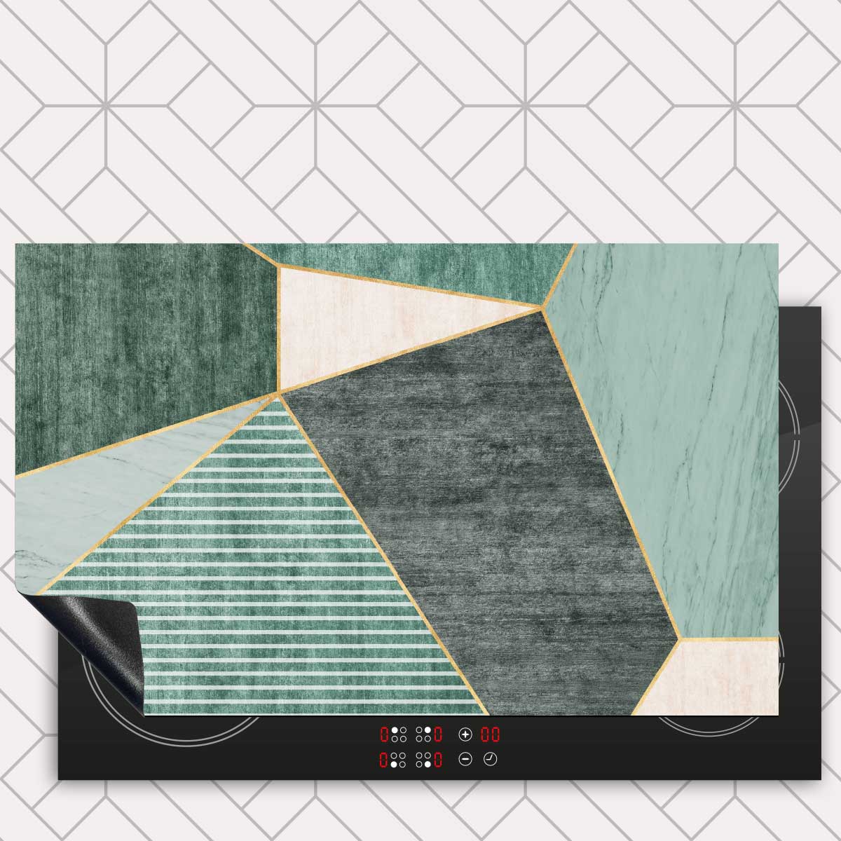 Inductie beschermer - Groene rechthoeken