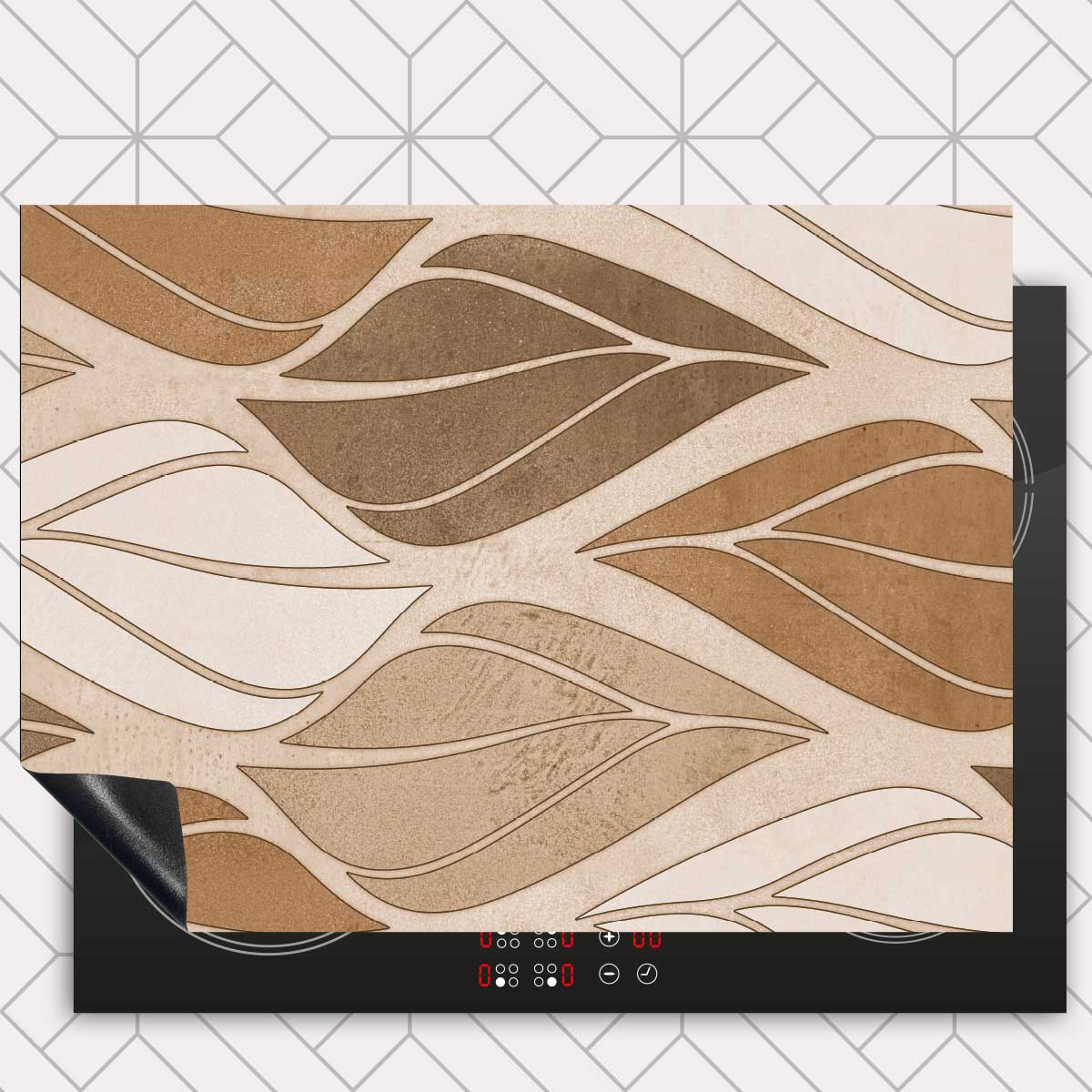 Inductie beschermer - Golvende bladeren