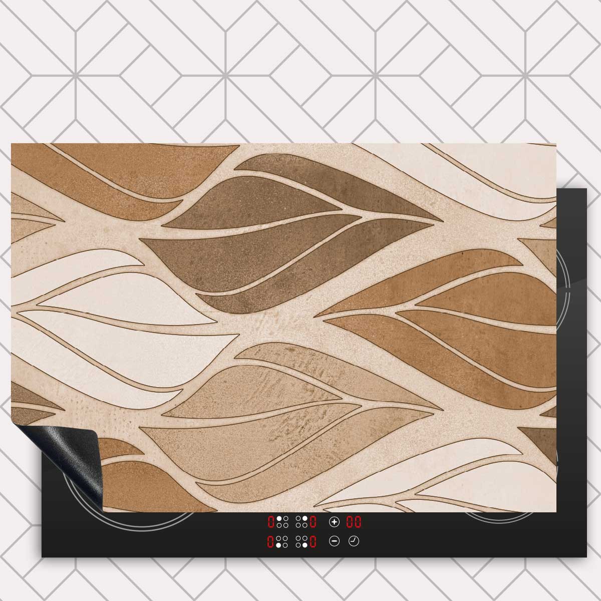 Inductie beschermer - Golvende bladeren