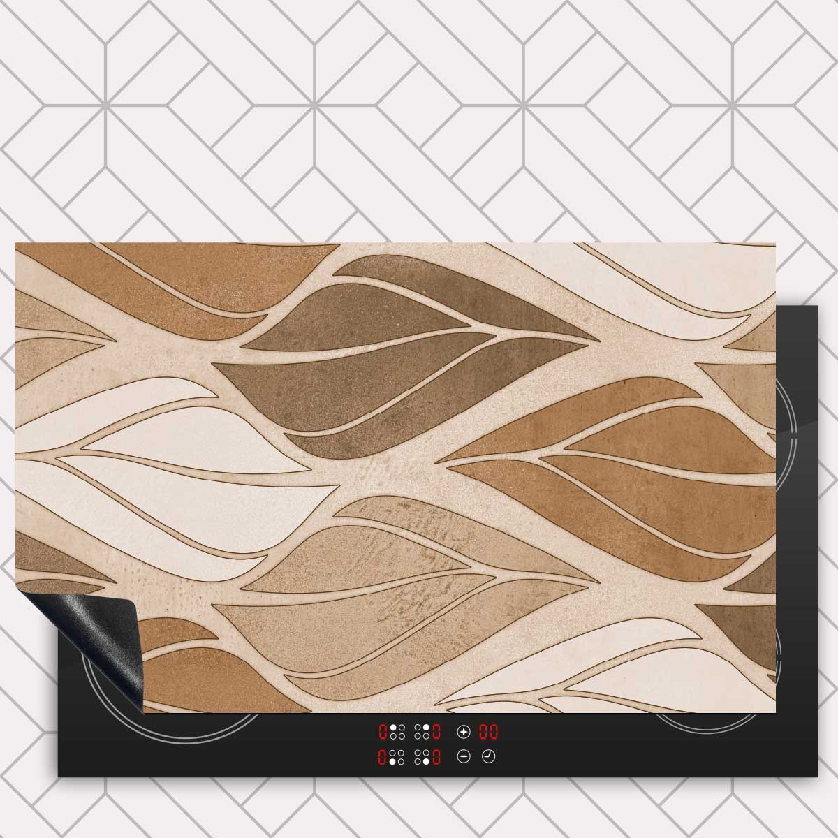 Inductie beschermer - Golvende bladeren