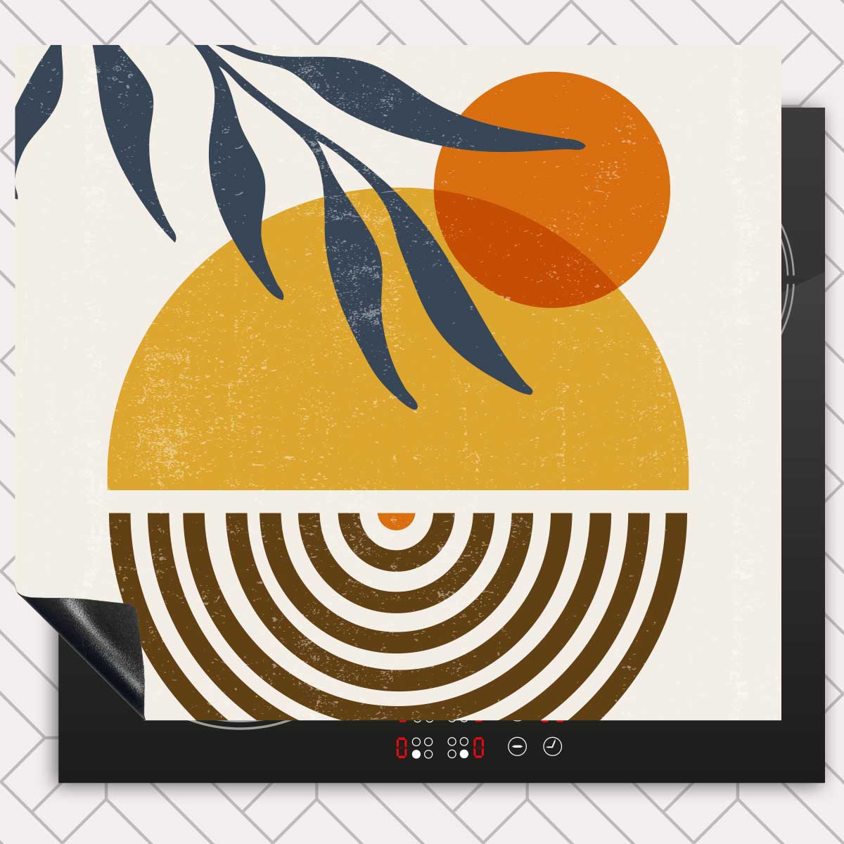 Inductie beschermer - Boho zonsondergang