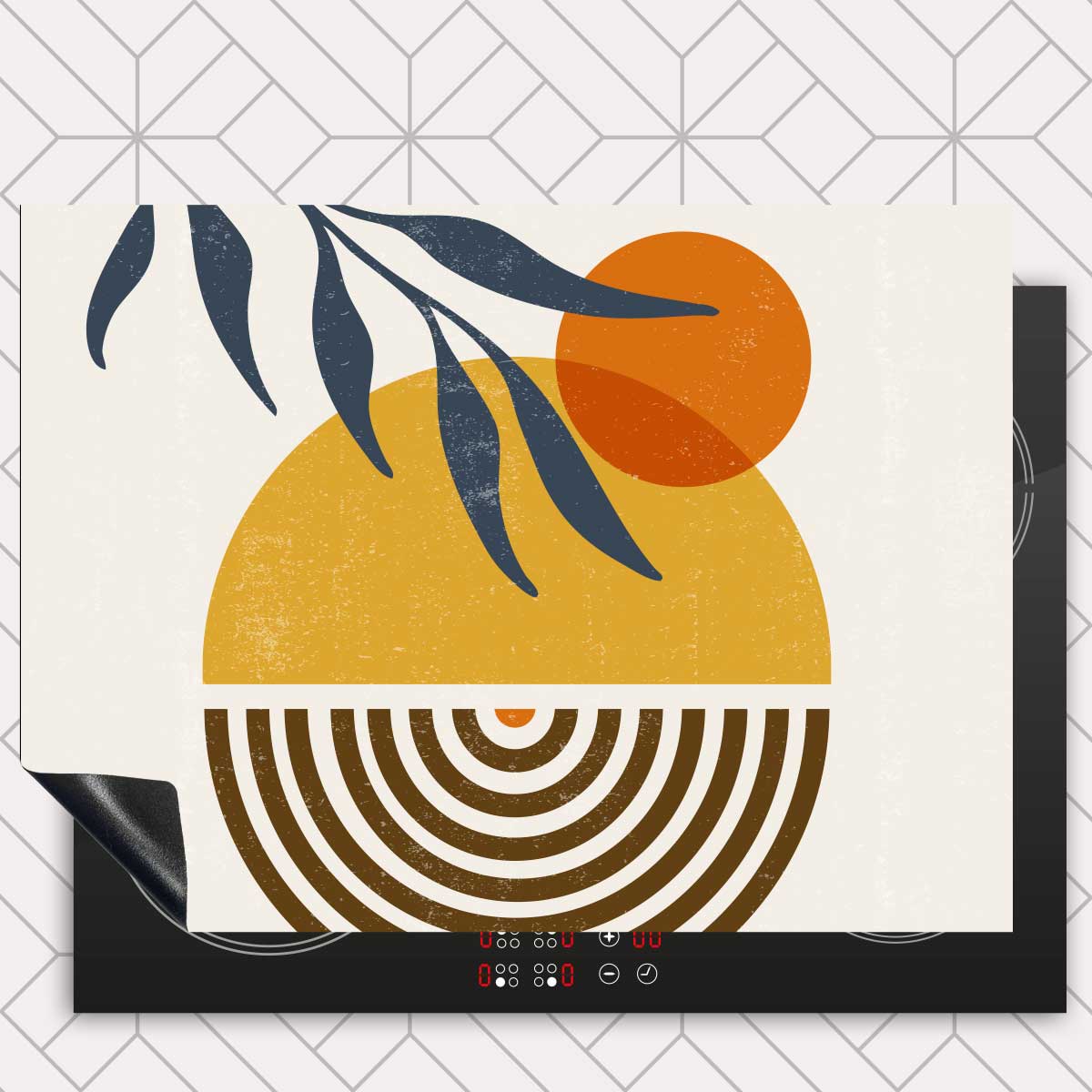 Inductie beschermer - Boho zonsondergang