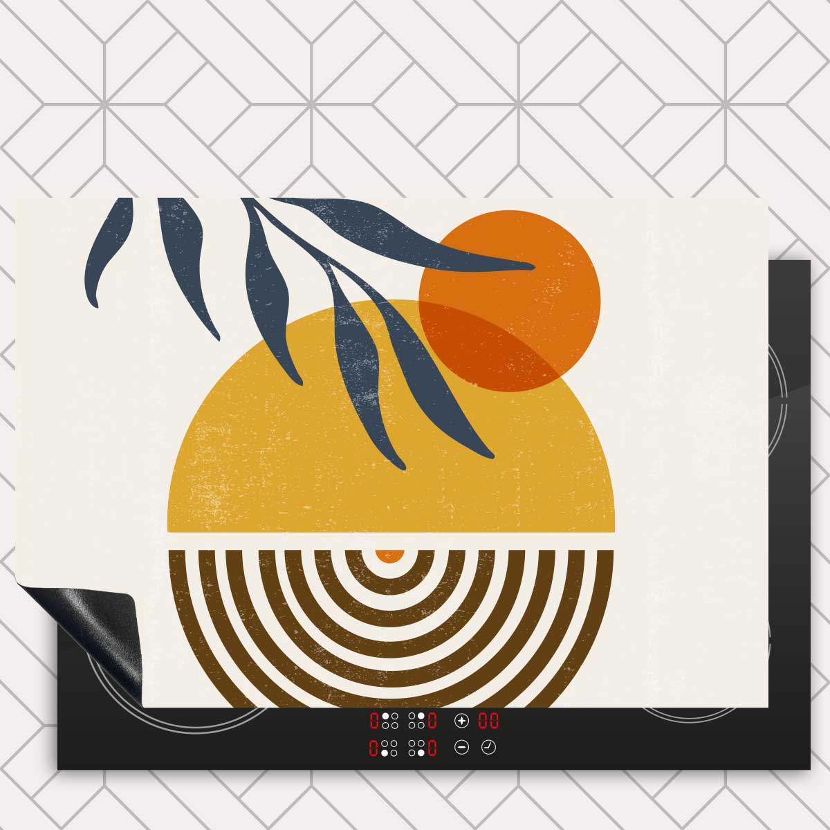 Inductie beschermer - Boho zonsondergang