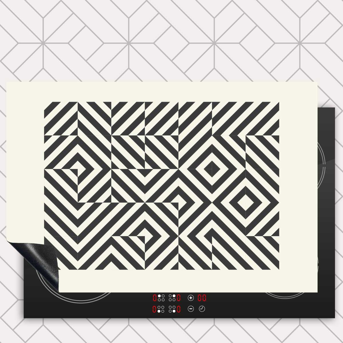 Inductie beschermer - Bauhaus vierkanten