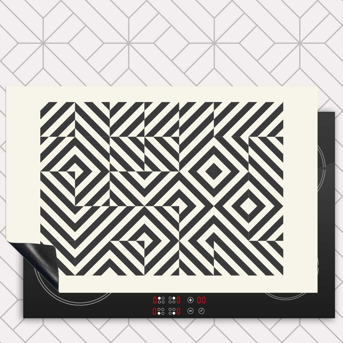 Inductie beschermer - Bauhaus vierkanten