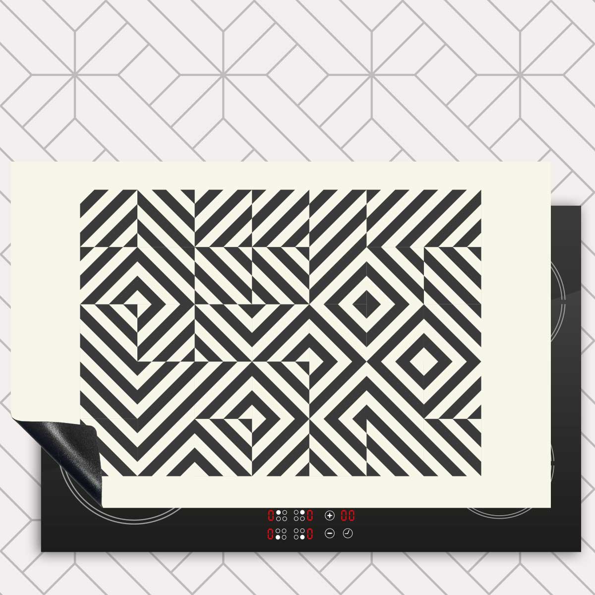 Inductie beschermer - Bauhaus vierkanten