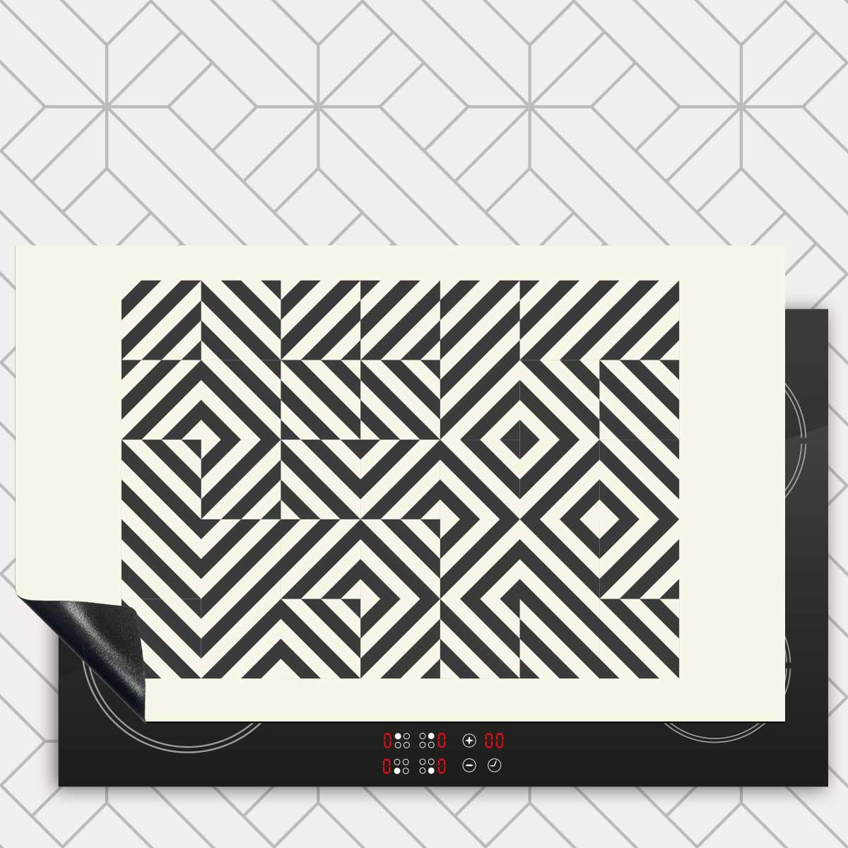 Inductie beschermer - Bauhaus vierkanten