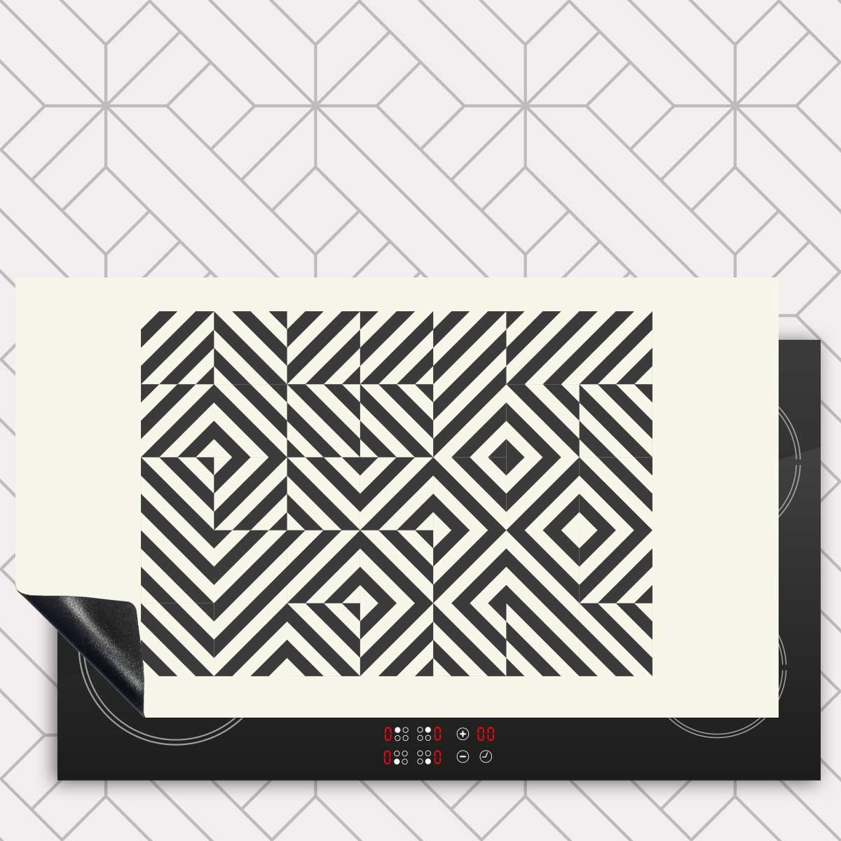 Inductie beschermer - Bauhaus vierkanten