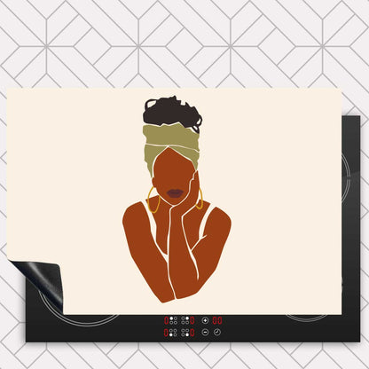 Inductie beschermer - Afrikaanse vrouw
