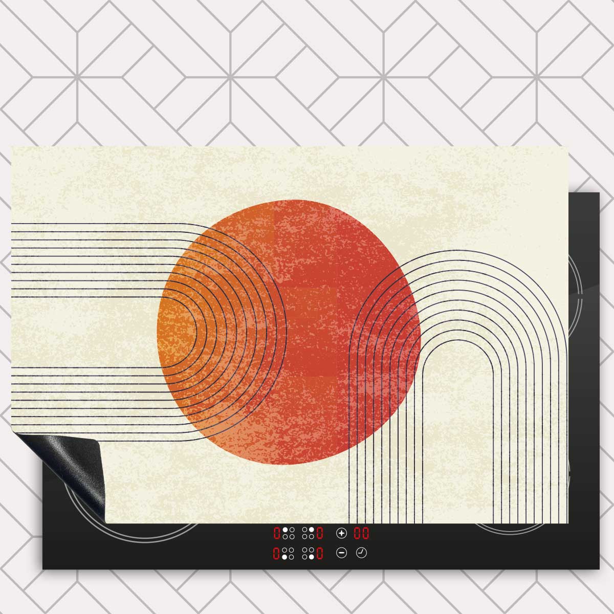 Inductie beschermer - Boho zomer