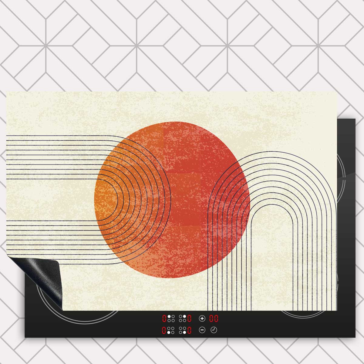 Inductie beschermer - Boho zomer