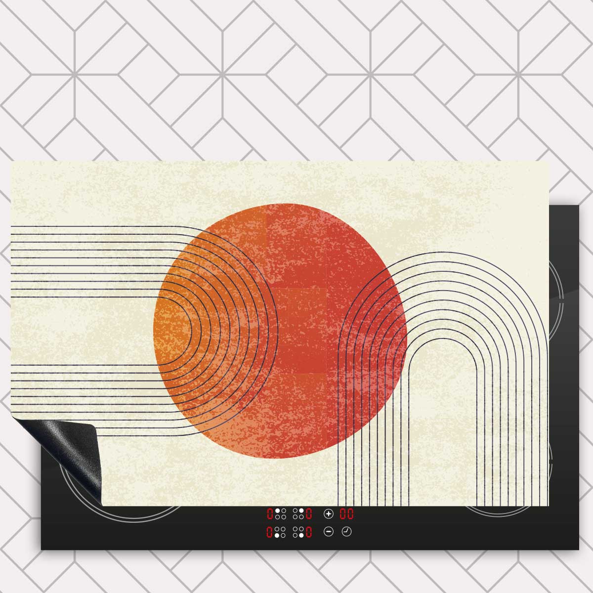 Inductie beschermer - Boho zomer