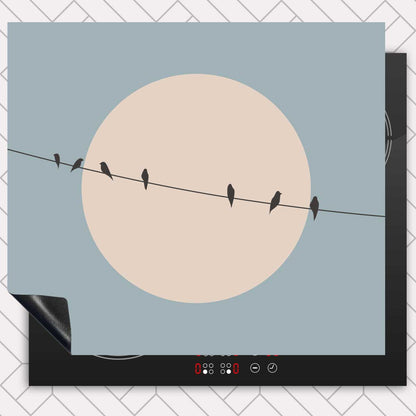 Inductie beschermer - Vogels op een draad