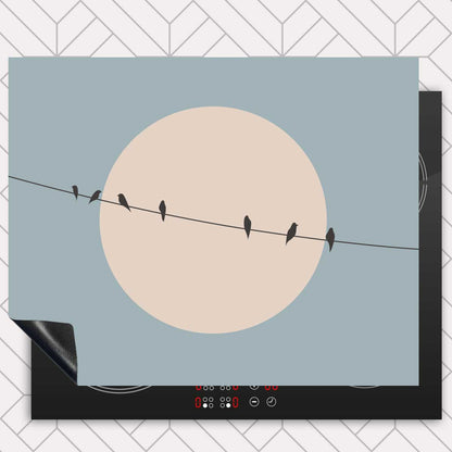 Inductie beschermer - Vogels op een draad