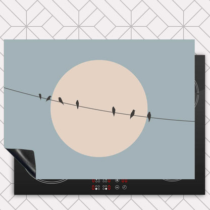 Inductie beschermer - Vogels op een draad