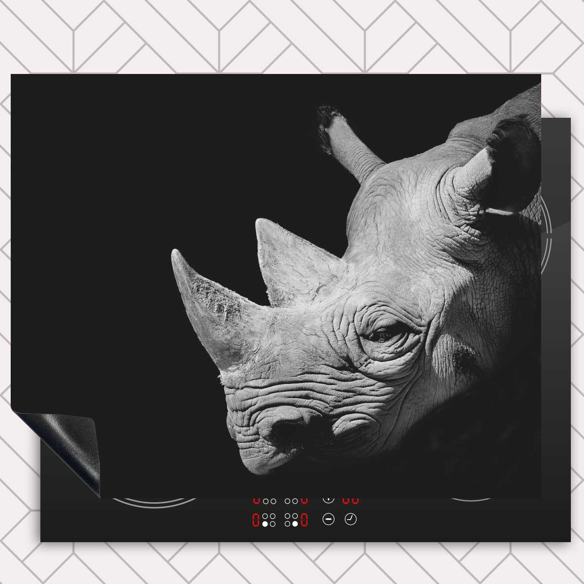 Inductie beschermer - Neushoorn