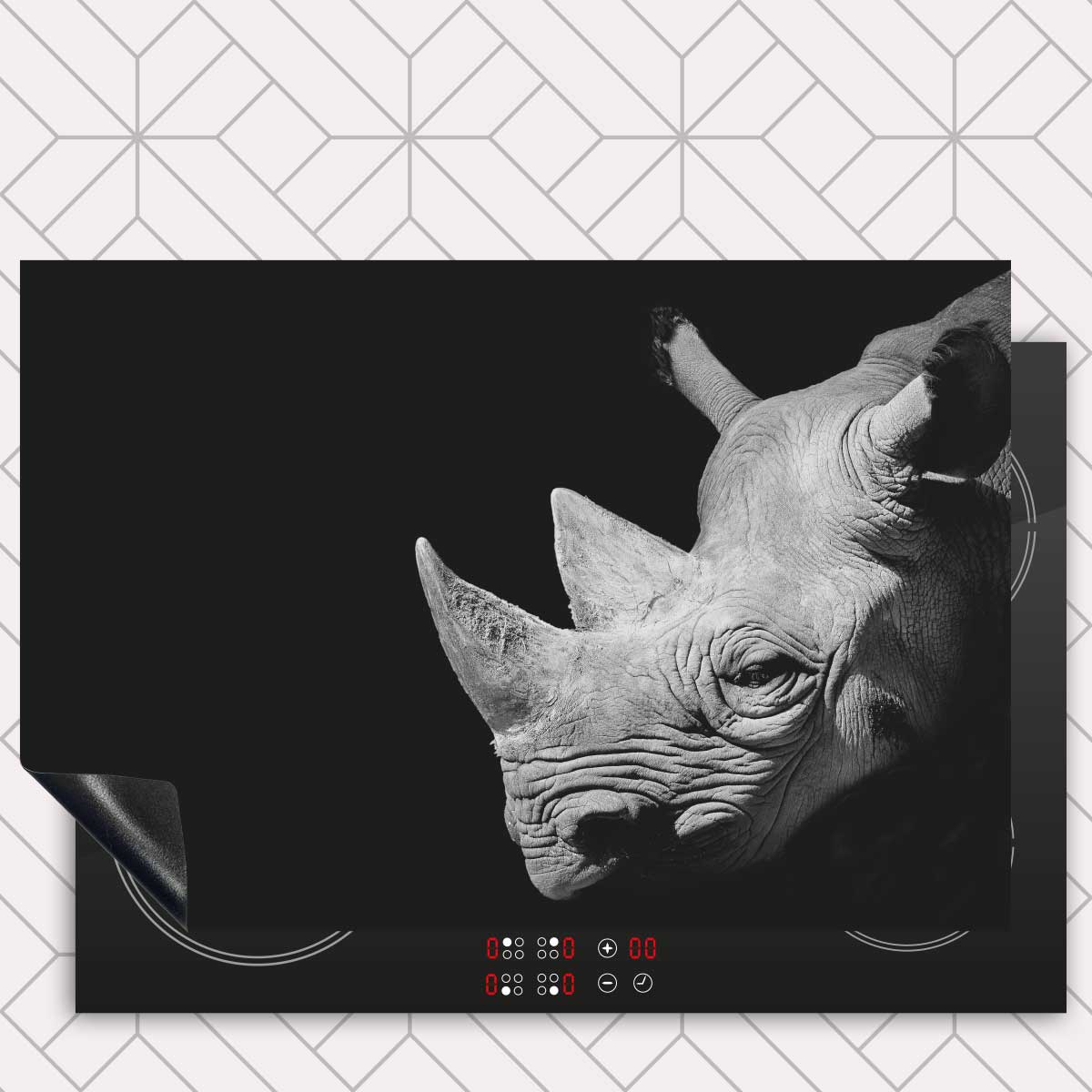 Inductie beschermer - Neushoorn