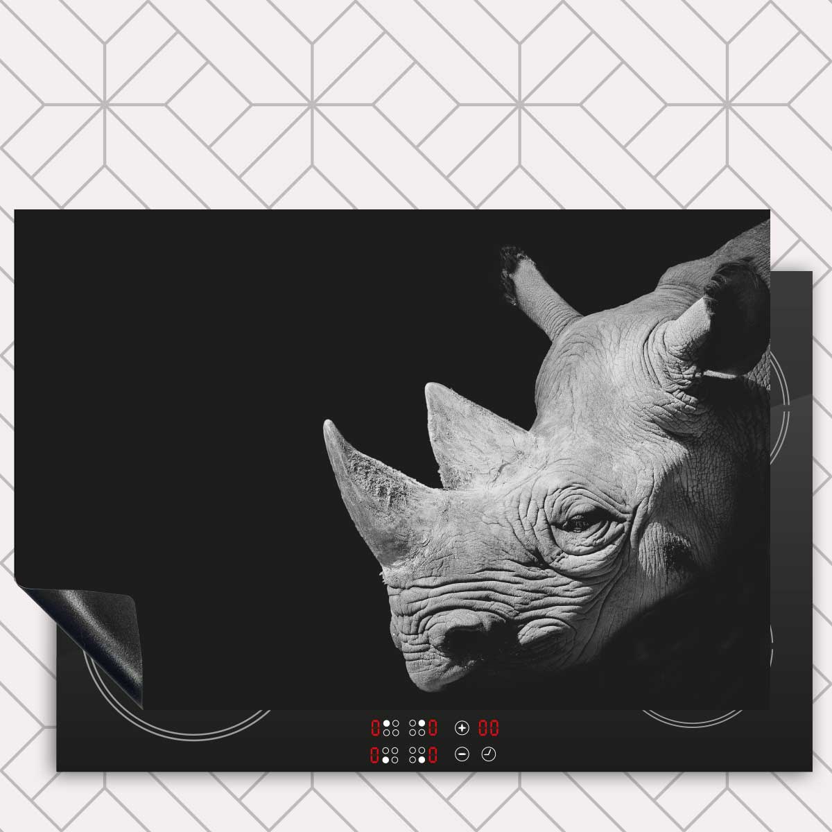 Inductie beschermer - Neushoorn