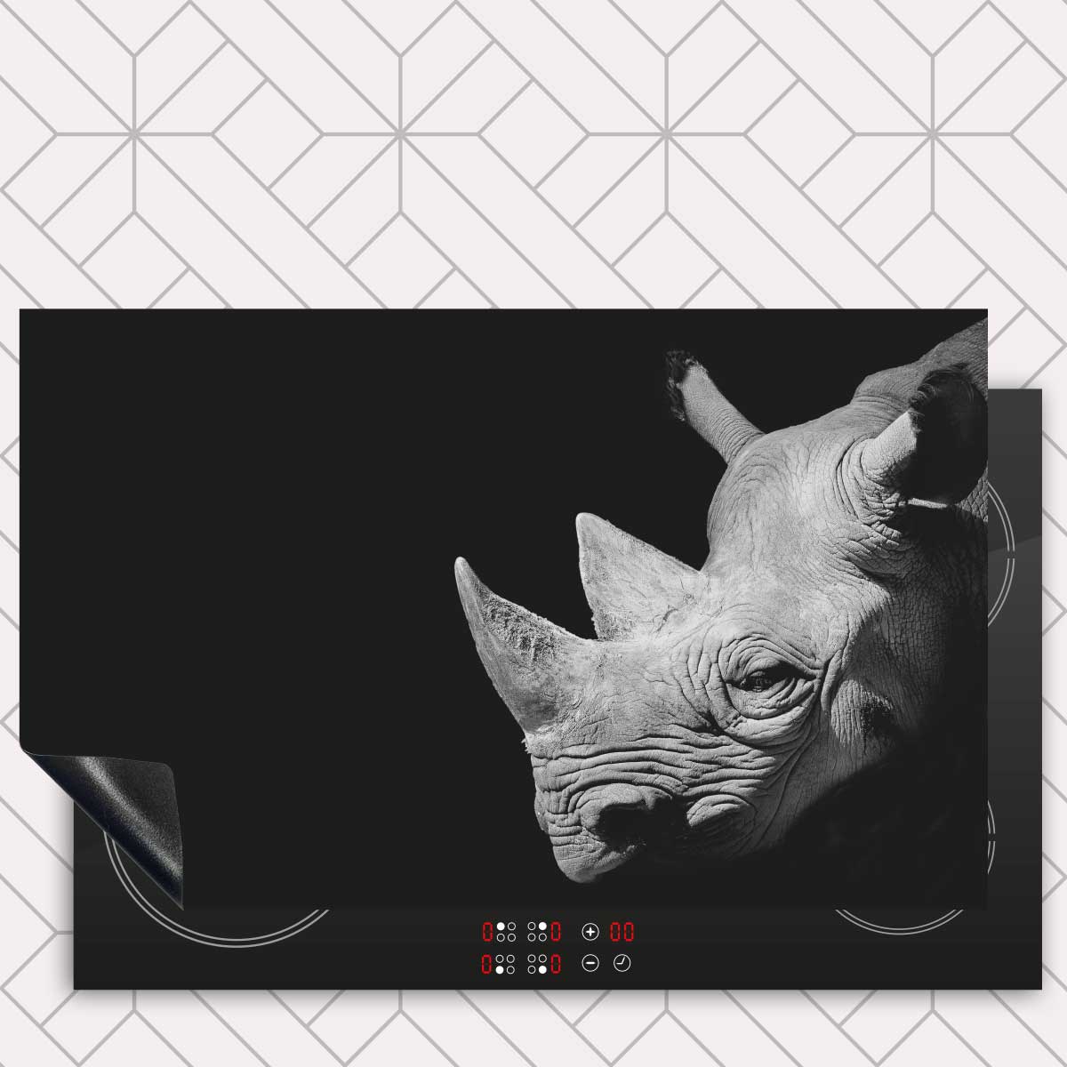 Inductie beschermer - Neushoorn