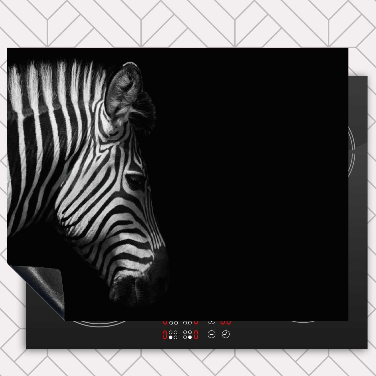 Inductie beschermer - Zebra