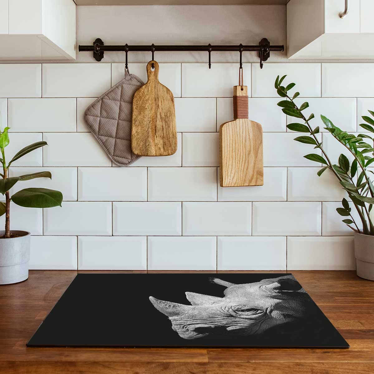 Inductie beschermer - Neushoorn