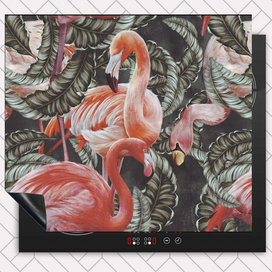 Inductie beschermer - Tropische flamingo’s
