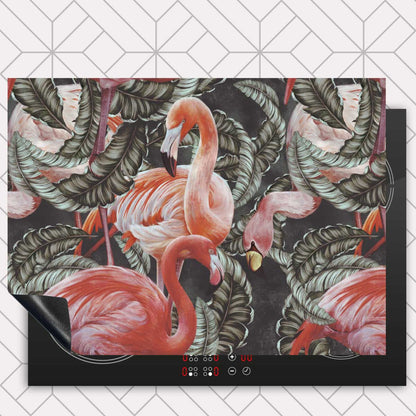 Inductie beschermer - Tropische flamingo’s