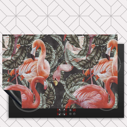 Inductie beschermer - Tropische flamingo’s