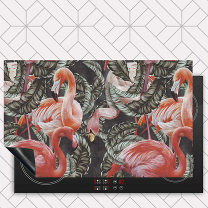 Inductie beschermer - Tropische flamingo’s