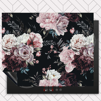 Inductie beschermer - Floral roze