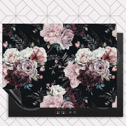 Inductie beschermer - Floral roze