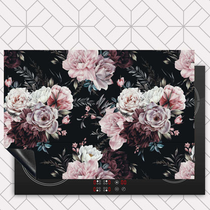 Inductie beschermer - Floral roze