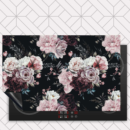 Inductie beschermer - Floral roze