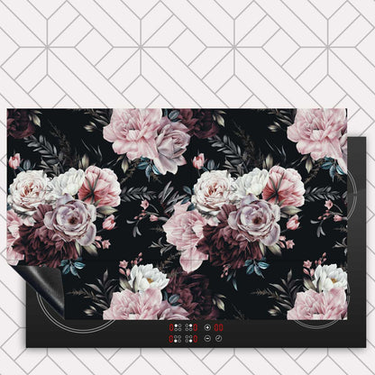 Inductie beschermer - Floral roze