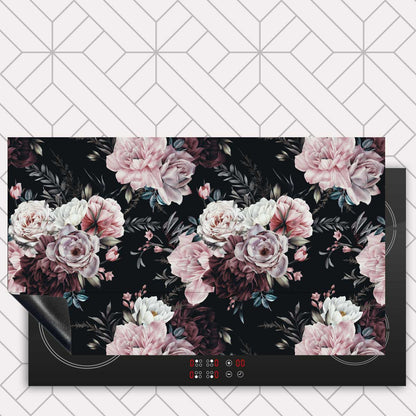 Inductie beschermer - Floral roze