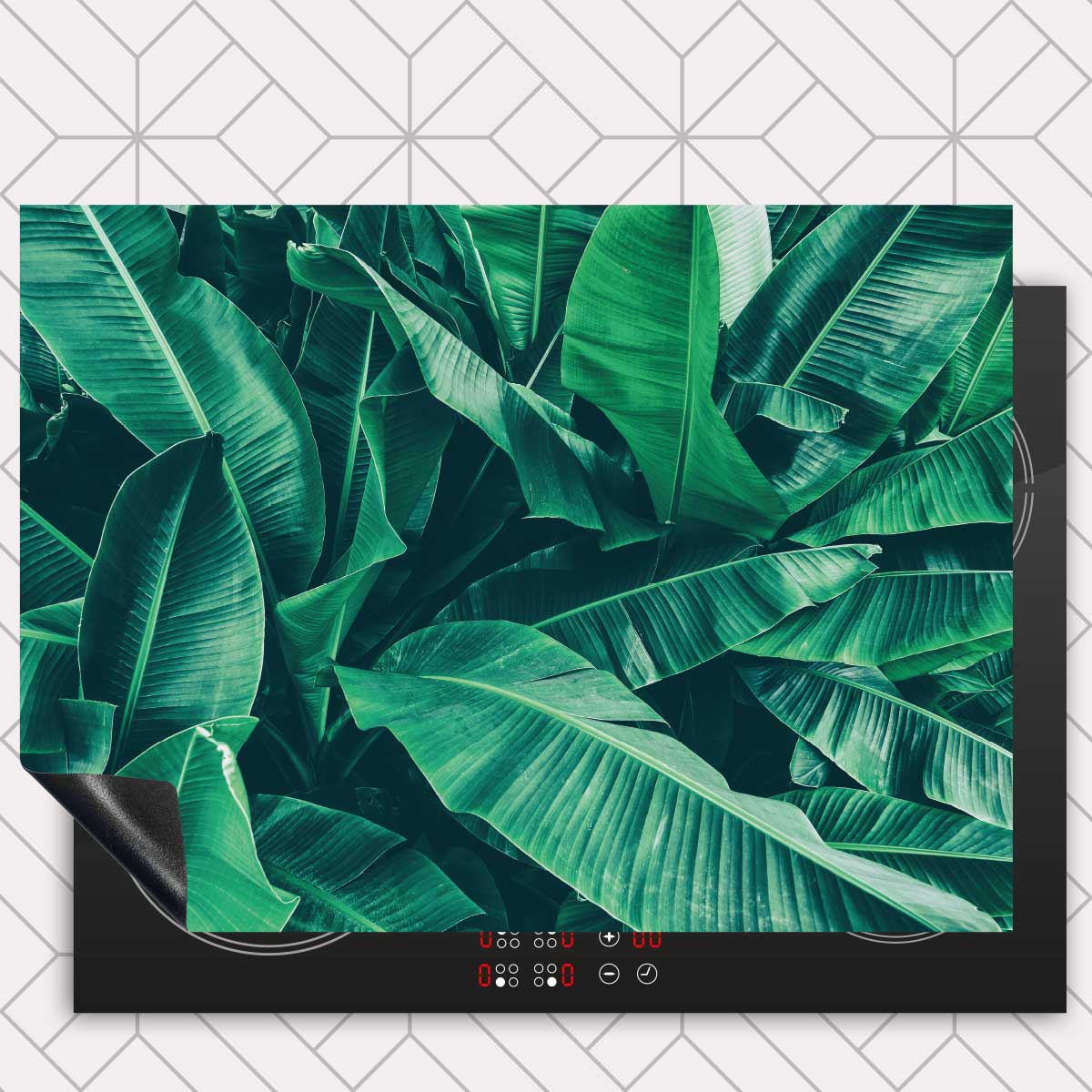 Inductie beschermer - Tropische bladeren