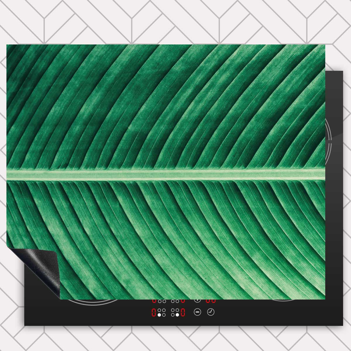 Inductie beschermer - Groen blad