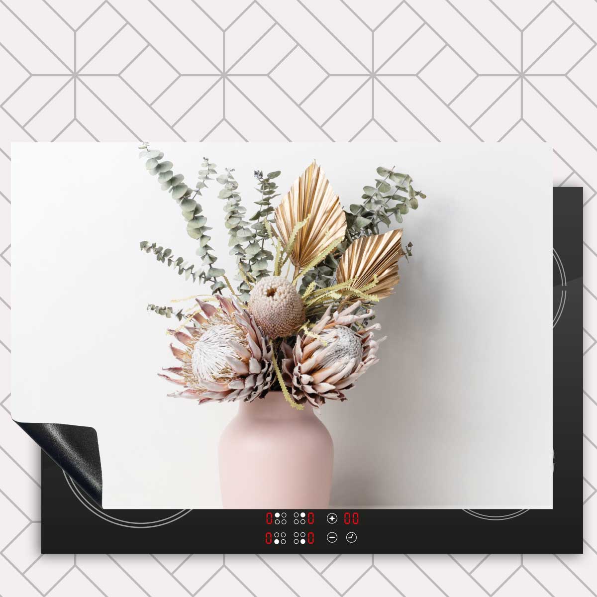 Inductie beschermer - Gedroogde bloemen