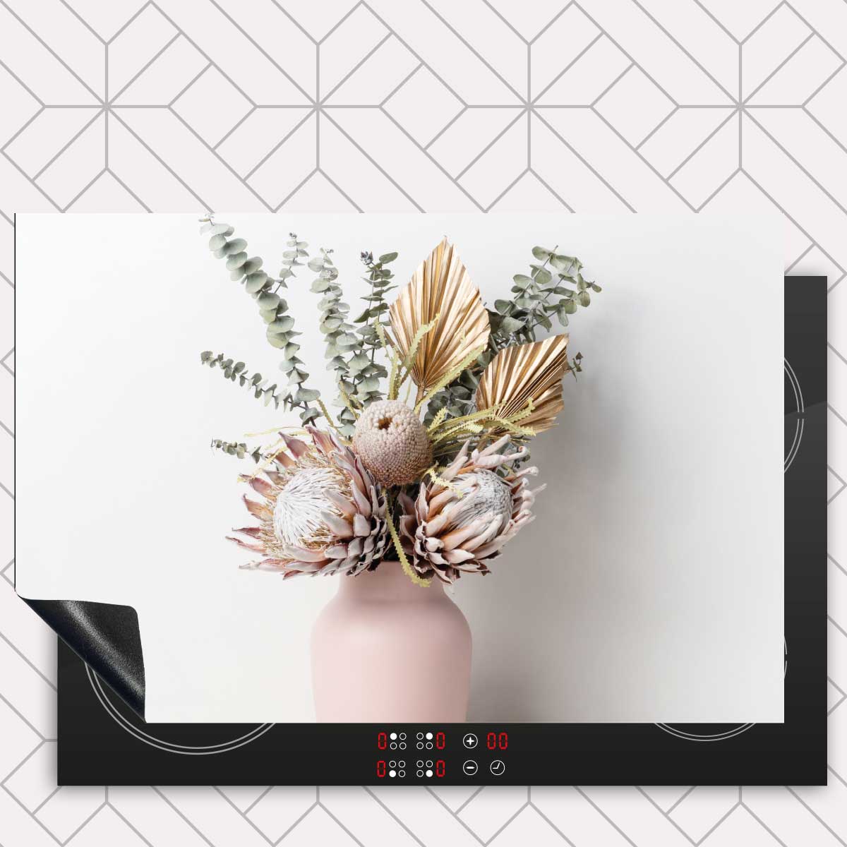 Inductie beschermer - Gedroogde bloemen