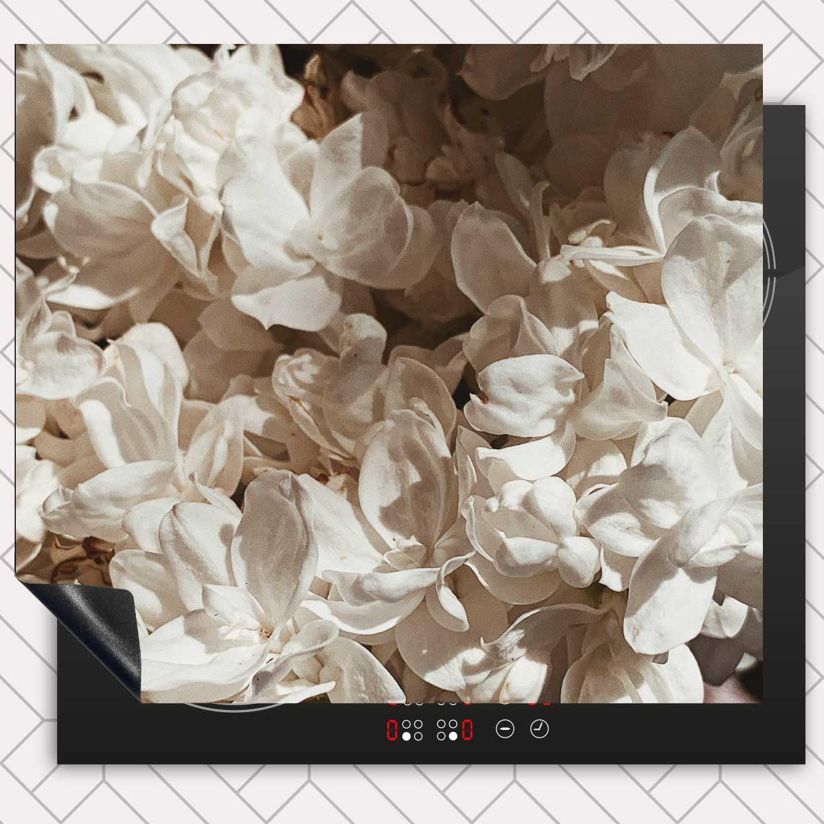 Inductie beschermer - Witte lila