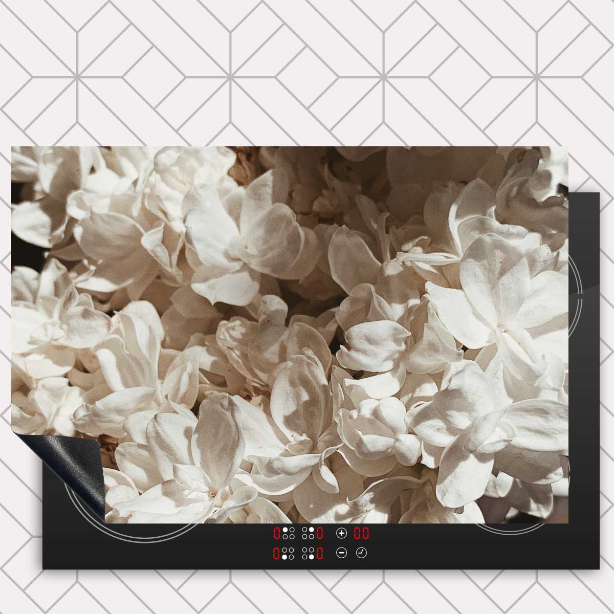 Inductie beschermer - Witte lila