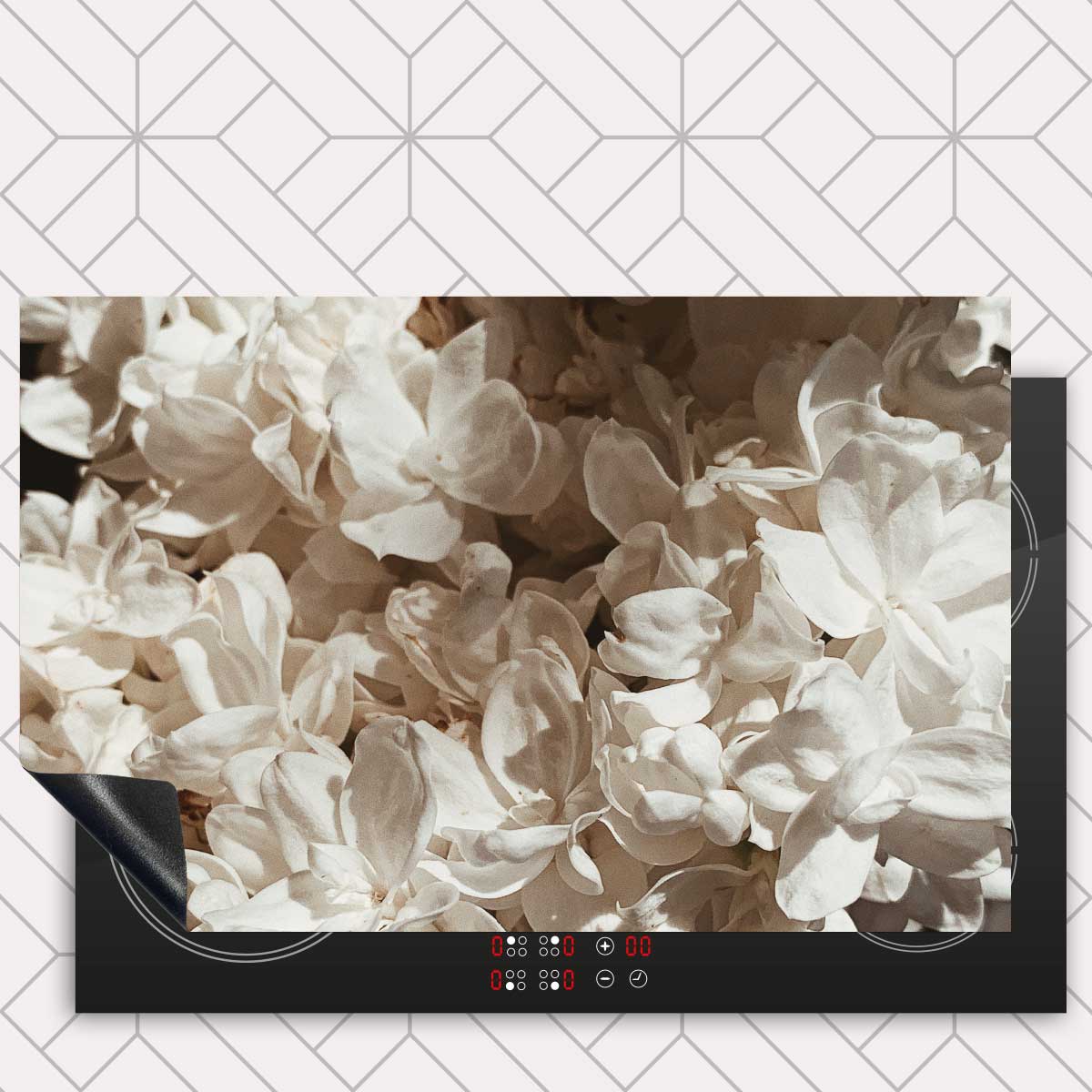 Inductie beschermer - Witte lila