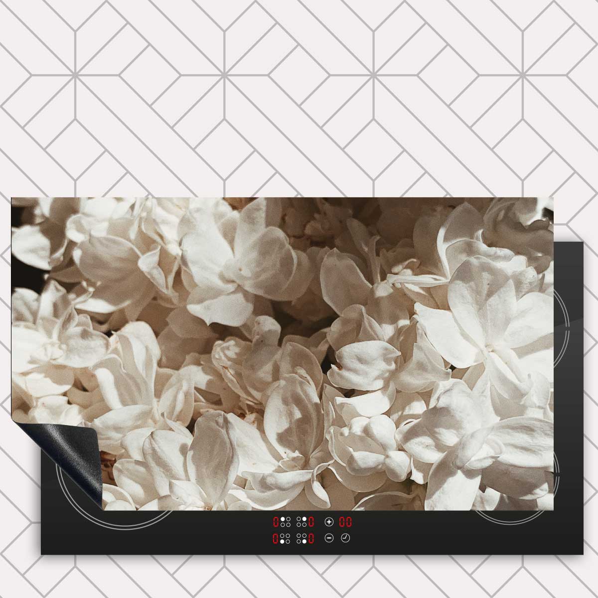 Inductie beschermer - Witte lila