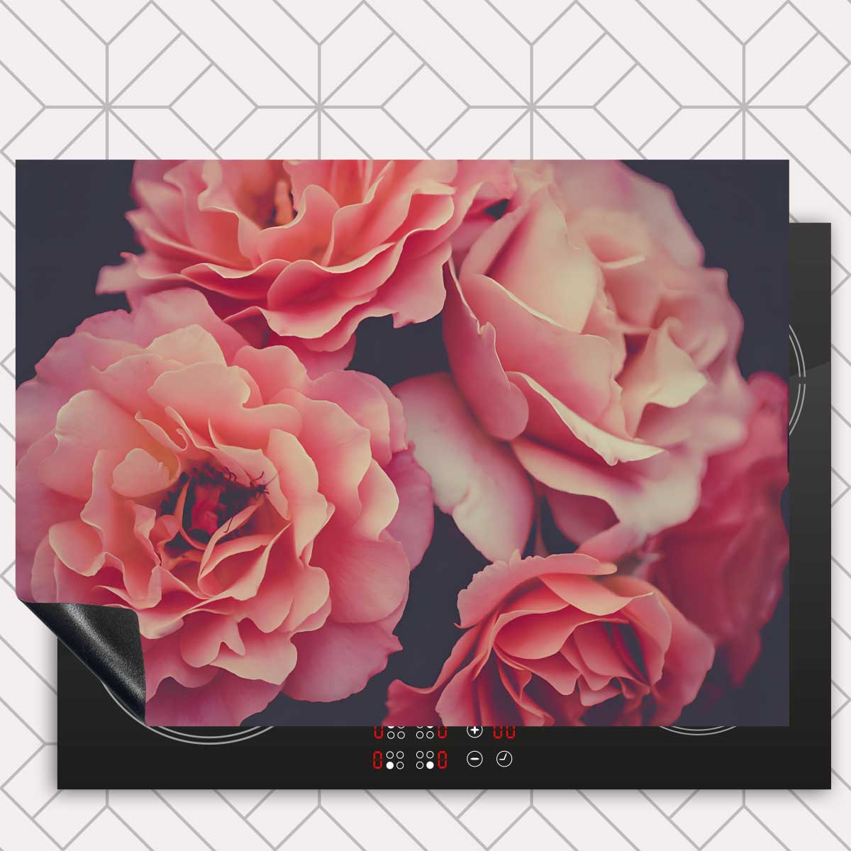 Inductie beschermer - Rozen close-up