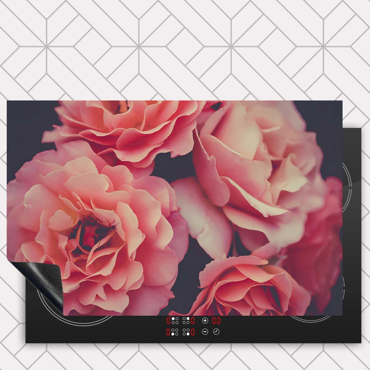 Inductie beschermer - Rozen close-up