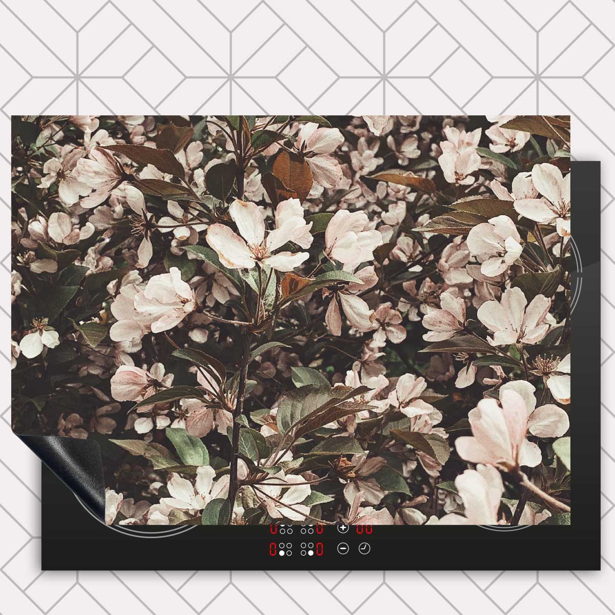 Inductie beschermer - Lente bloemen