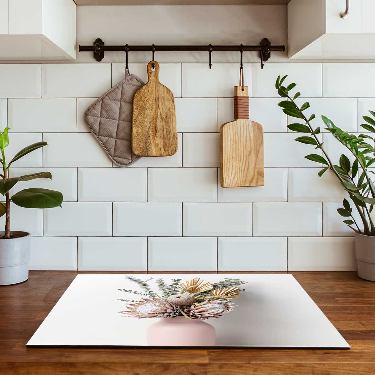 Inductie beschermer - Gedroogde bloemen