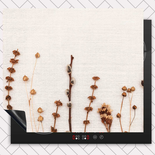Inductie beschermer - Droogbloemen Natuurlijke Rust