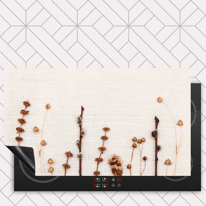 Inductie beschermer - Droogbloemen Natuurlijke Rust