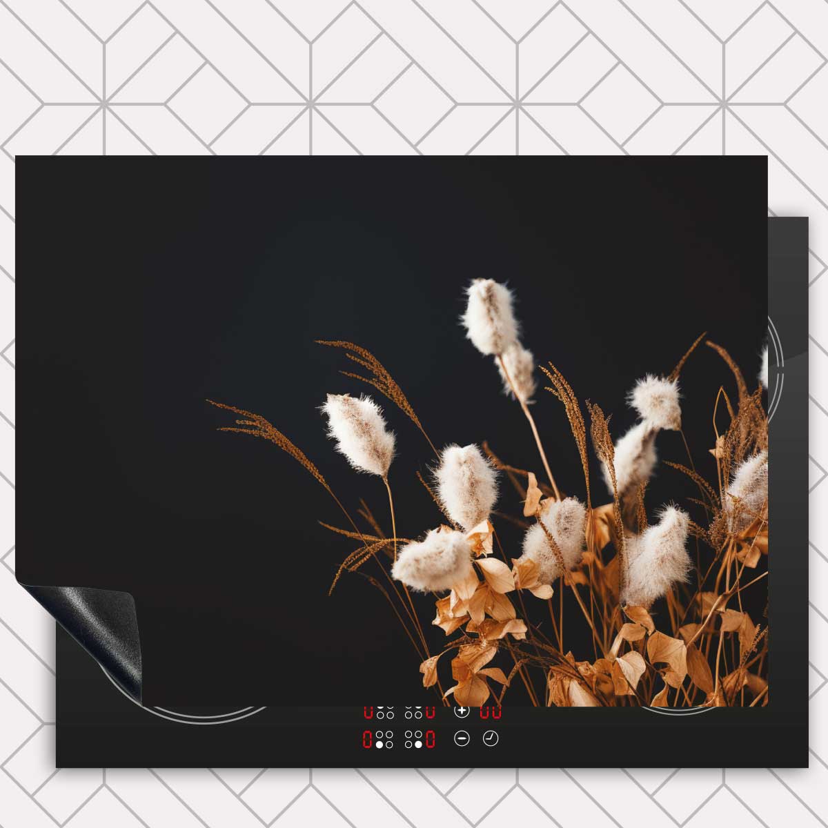 Inductie beschermer - Droogbloemen Warm Veld